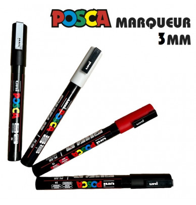 POSCA-Farbmarker – feine Spitze 1,2 mm in 4 Farben