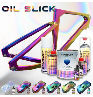 Kompletter Satz Fahrradlackierung Oil Slick-Effekt