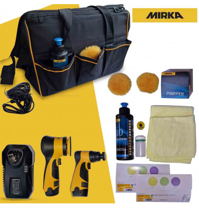 Kit Spot Repair - Neuer akkubetriebener Mirka Prozess zum Schleifen und Polieren.